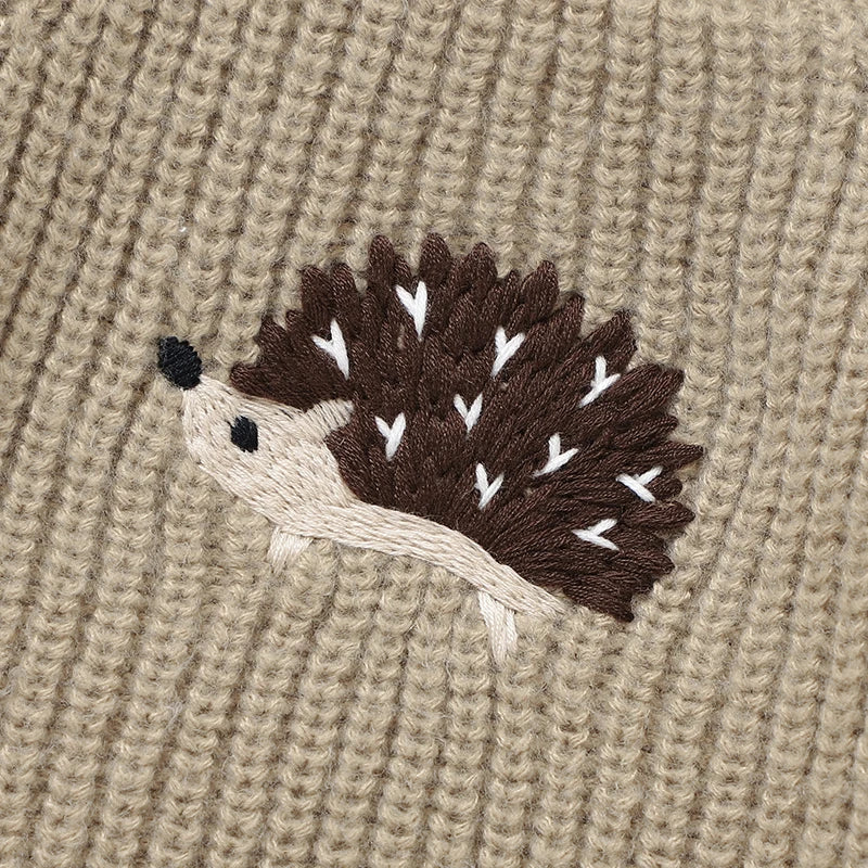 Cute Knitted Hedgehog Sweater 6M-3Y