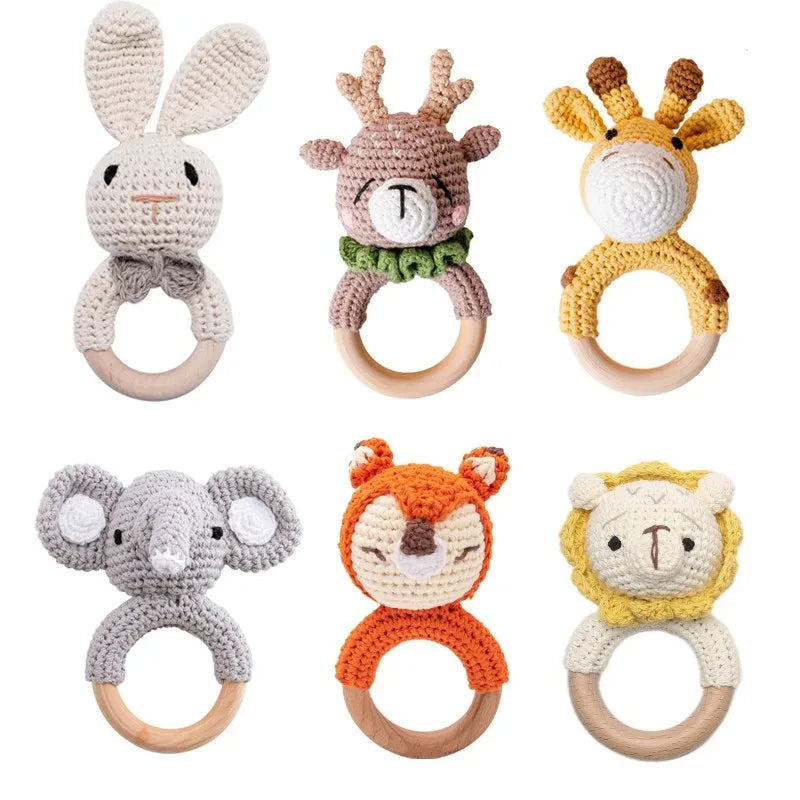 Newborn Babies Teether Crochet Toy - 1 Pc