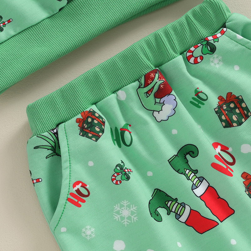 Unisex Christmas 2PC Grinch Set 0-3Y