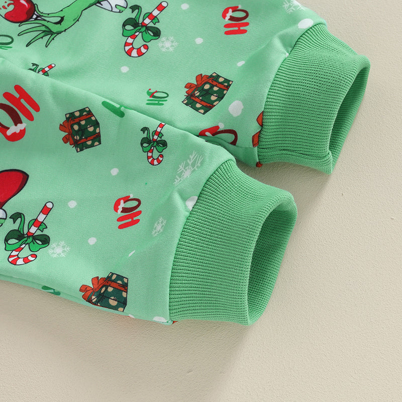 Unisex Christmas 2PC Grinch Set 0-3Y