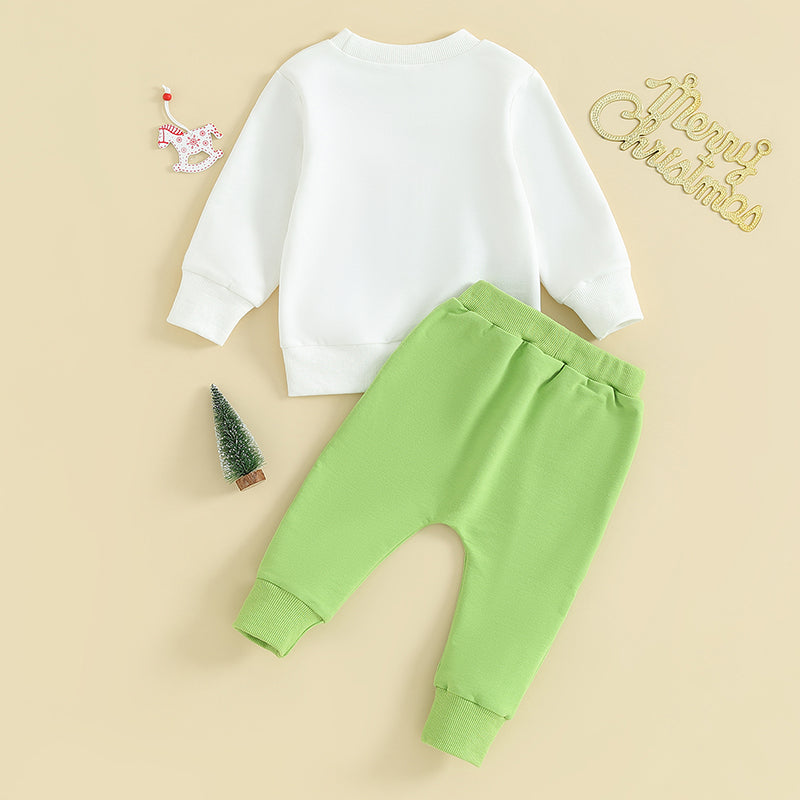 2PC 'The Baby Stole Christmas' Top + Pants Unisex