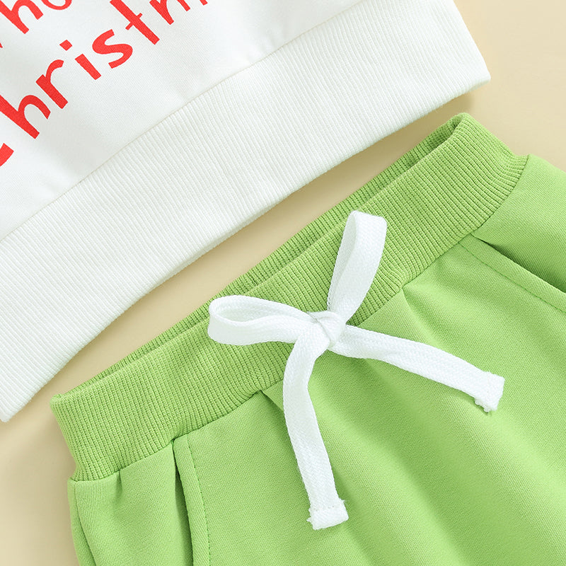 2PC 'The Baby Stole Christmas' Top + Pants Unisex