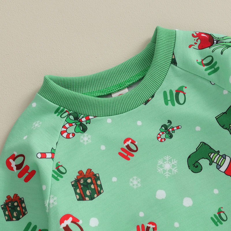 Unisex Christmas 2PC Grinch Set 0-3Y